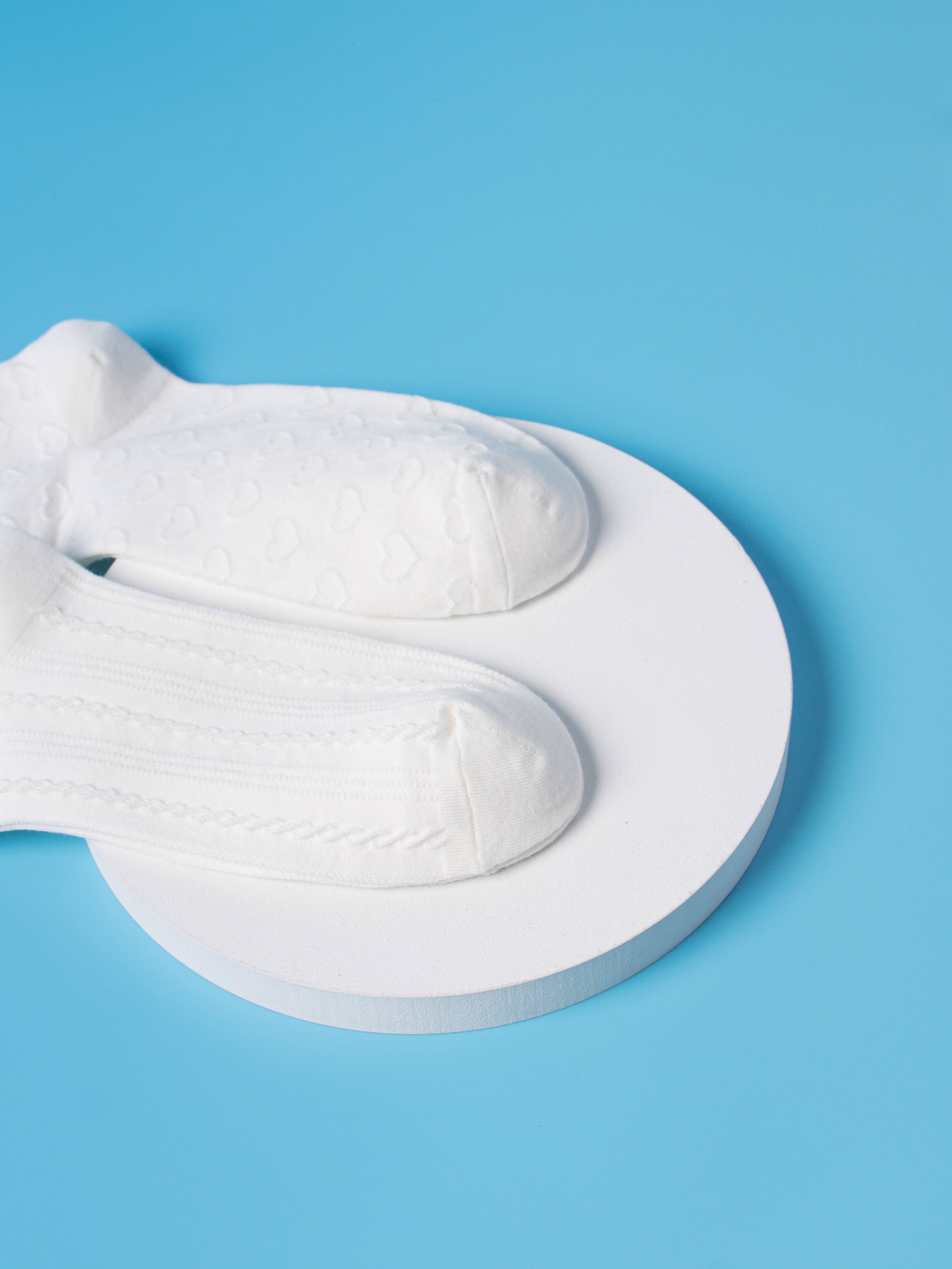 Marc JoJo - Vendita all'ingrosso Calzini - Donna - Marc JoJo calzini bianchi vintage stile Lolita a metà polpaccio2