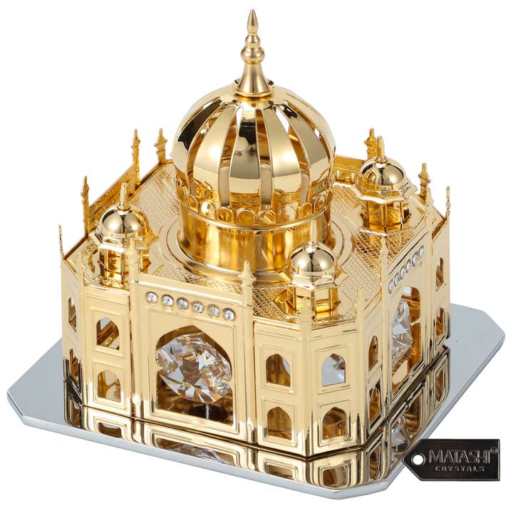 Matashi 24K Gold Plated Crystal Mosque Ornament Decor for wholesale by Matashi
