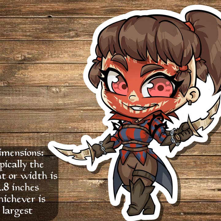 Mega Chibi - Wholesale Sticker - Massacre Girl