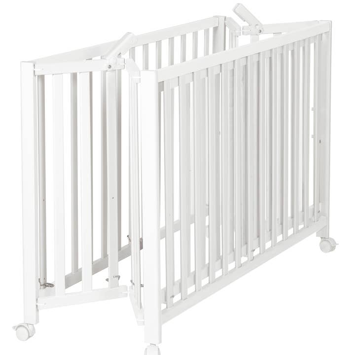 roba kids - Wholesale Bed - Kids & Baby - ROBA folding bed 'Fold Up', 60 x 120 cm, wood white2