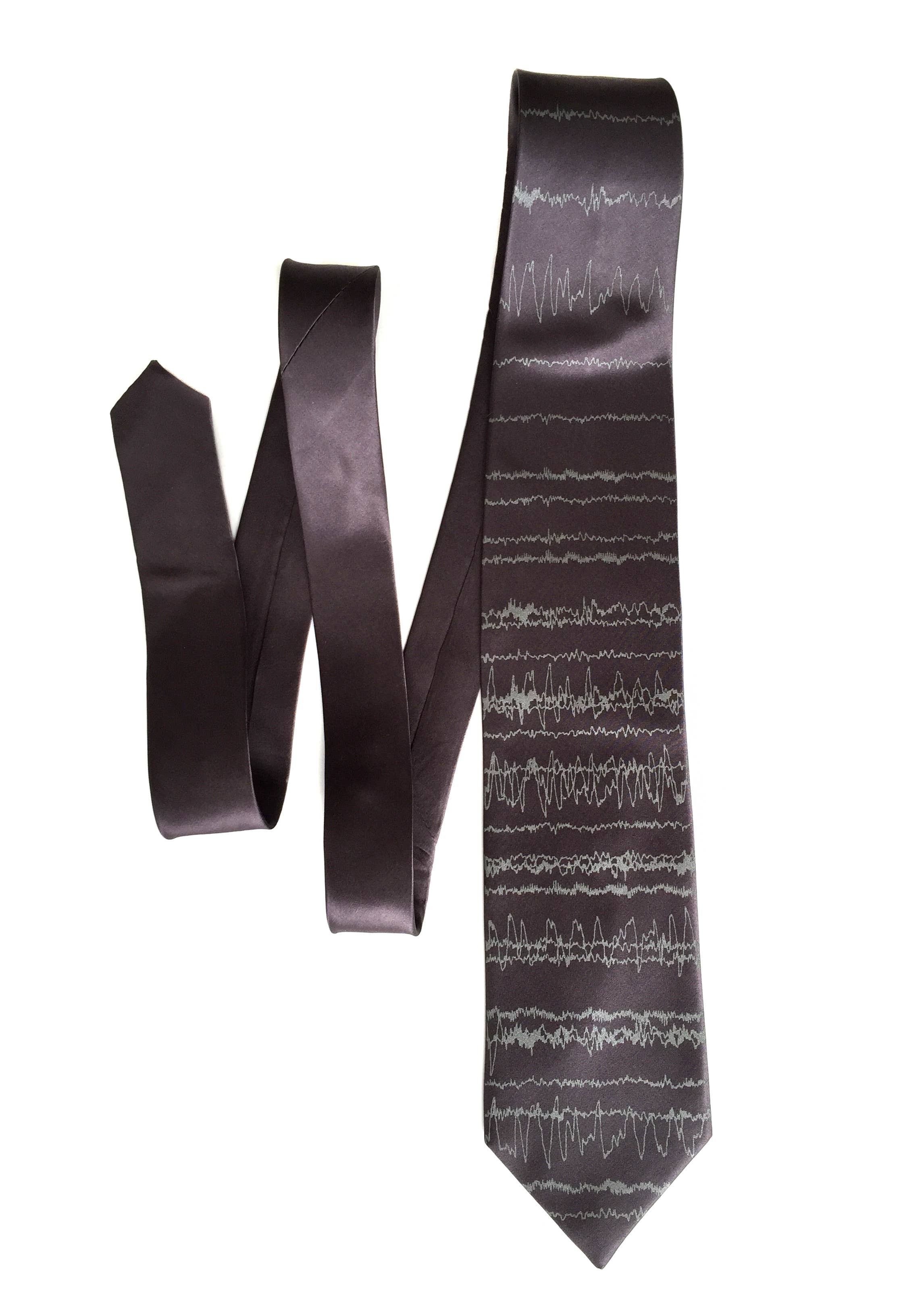 Cyberoptix Tie Lab - Wholesale Necktie - Men's - Brainwaves Silk Necktie, Insomnia2