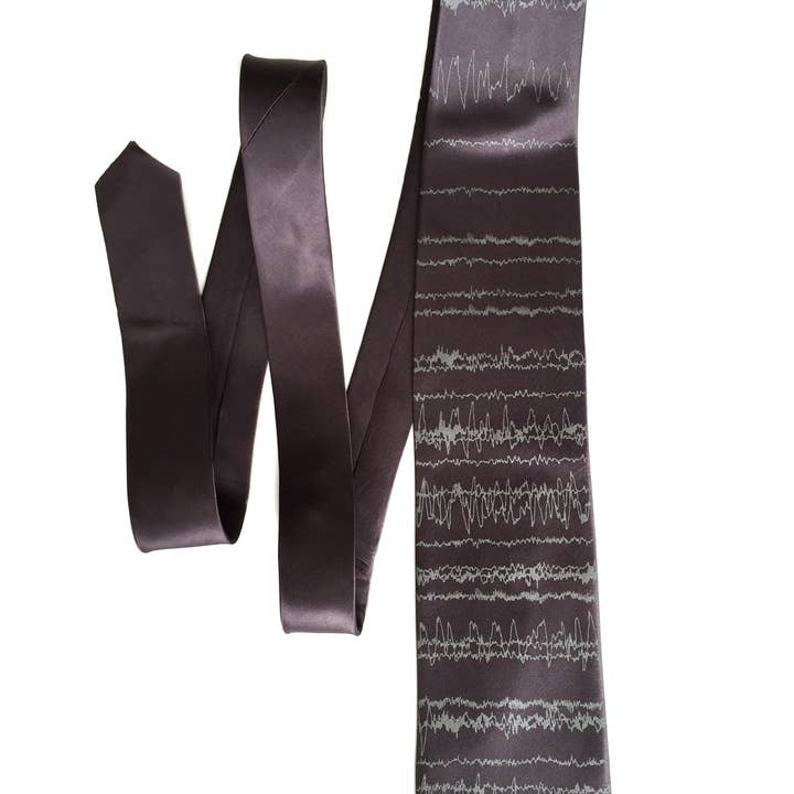 Cyberoptix Tie Lab - Wholesale Necktie - Men's - Brainwaves Silk Necktie, Insomnia2