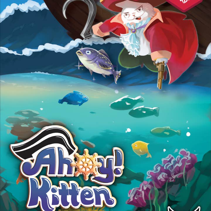 Ahoy Kitten, jeu de pirate décontracté « Press Your Luck » pour 2 à 6 joueurs pour la vente par Mayday Games