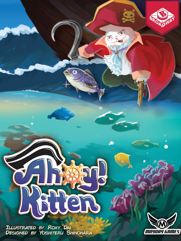 Ahoy Kitten 2-6 Player Casual Press Your Luck Pirate Game for wholesale by Mayday Games