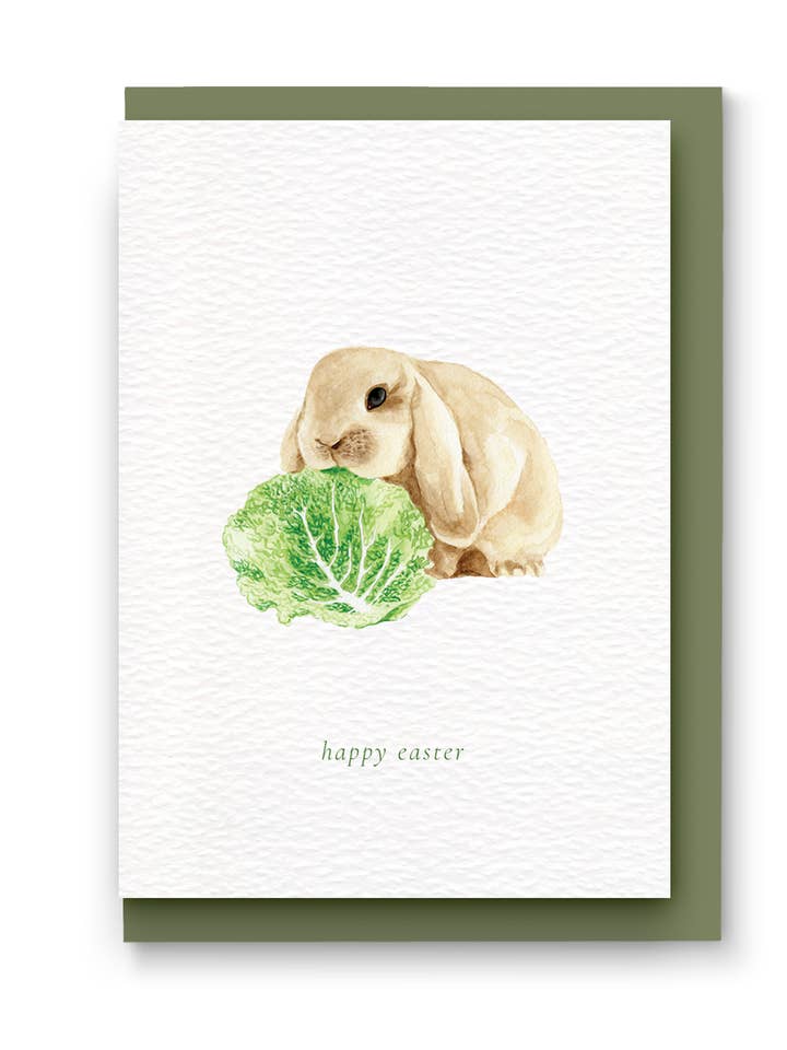 Osterhasen-Karte für den Großhandel von Kate Hall Design