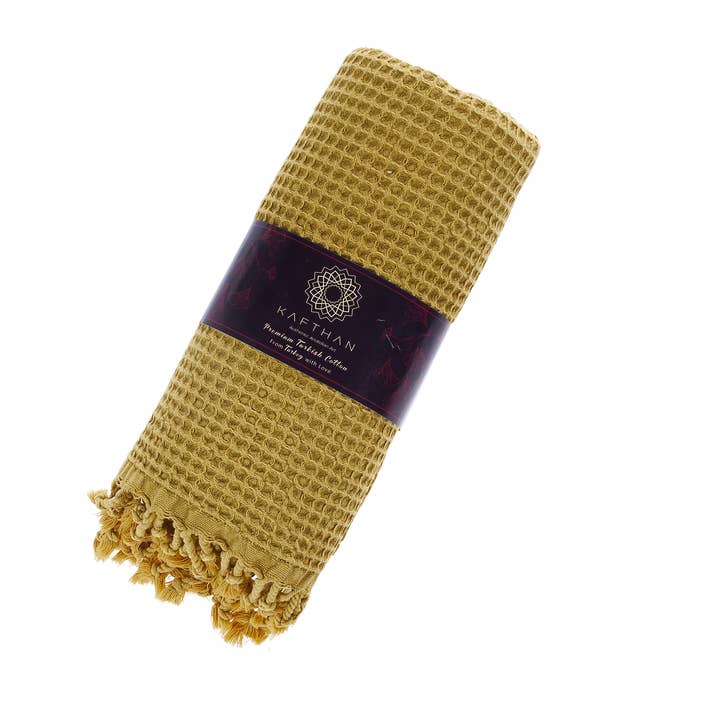 KAFTHAN – Toalha de banho por atacado – Toalha Turca Stoned Waffle | Toalha de Praia | Presente de Natal4