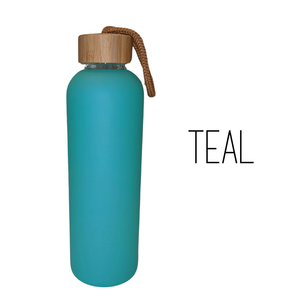 Sublimation Kings of Florida - Wholesale Water Bottle - 25 oz Sublimation Glass Water Bottle with Bamboo Lid3