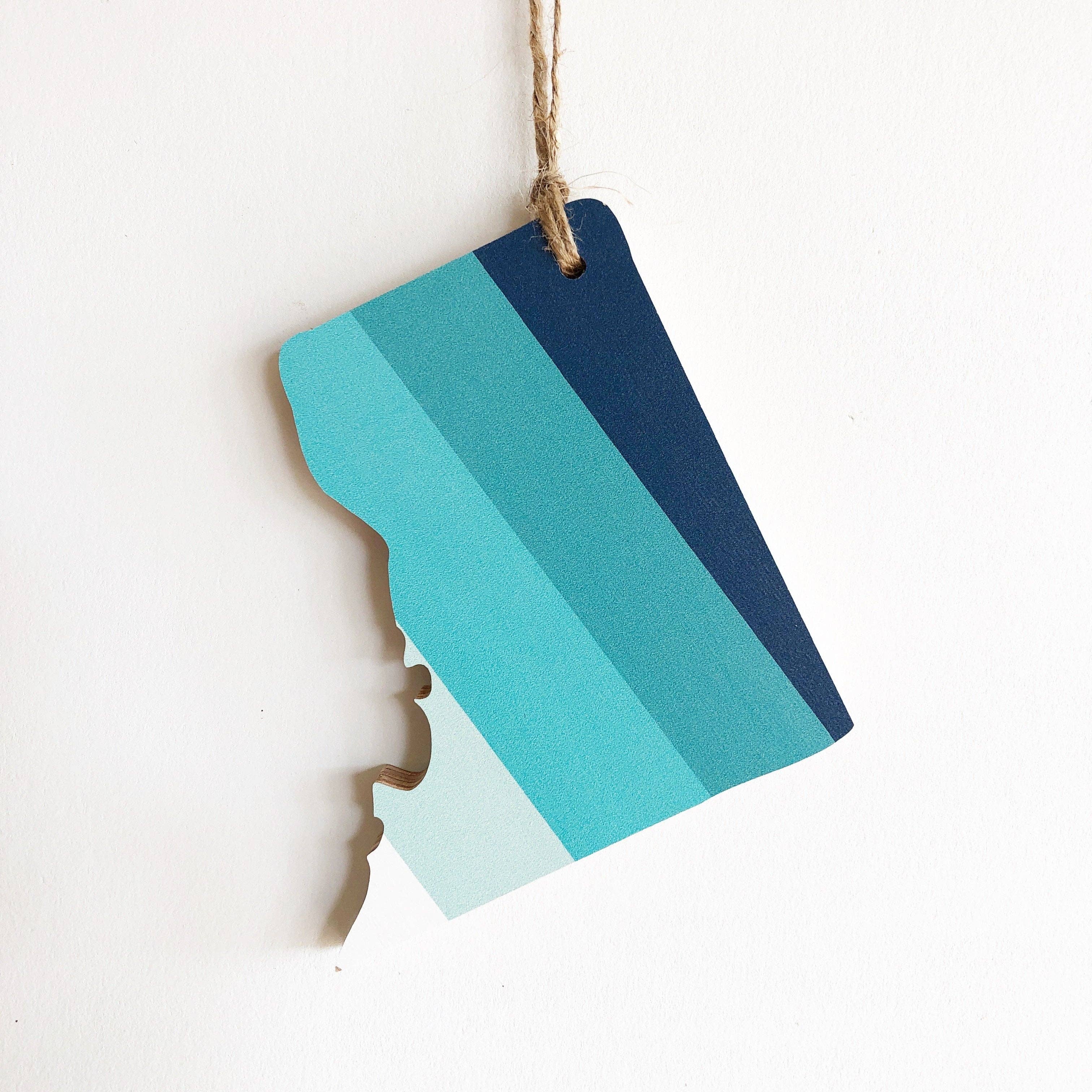 Hemlock & Heather - Wholesale Ornament - Comal Stripes State Ornaments2