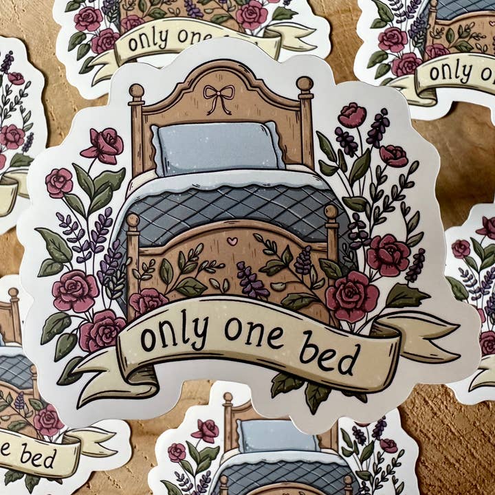 Only one bed Die Cut Sticker for wholesale by Magic&Books
