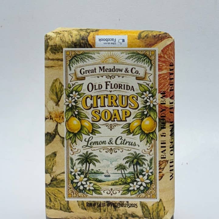 Old Florida Citrus soap Lemon & Citrus scent for wholesale by Great Meadow & Co