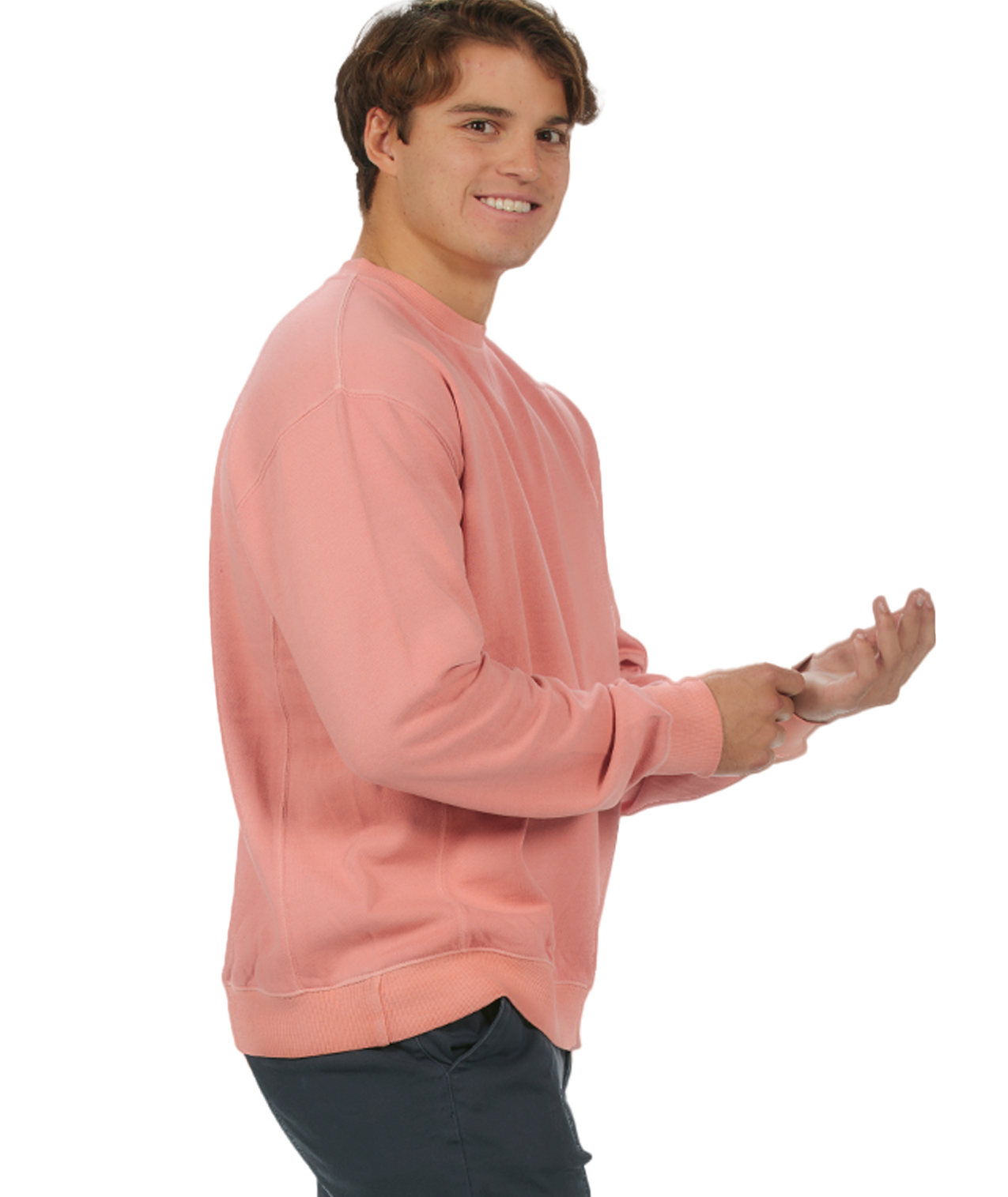 U.S. Apparel - Wholesale Sweatshirt - Women's - Unisex Garment Dyed Fleece Crew26