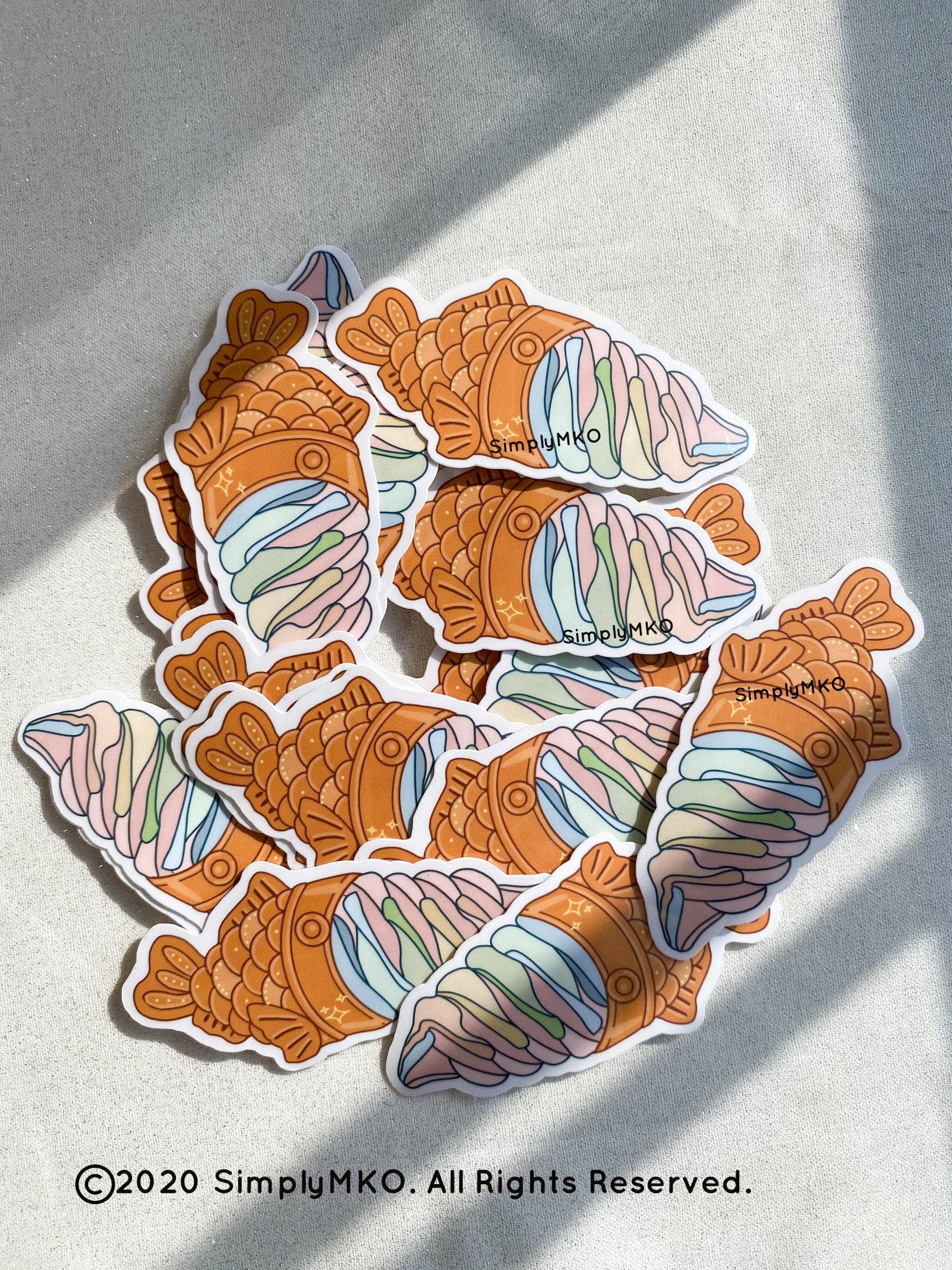 SimplyMKO – wholesale Sticker – Taiyaki Ice Cream Sticker1
