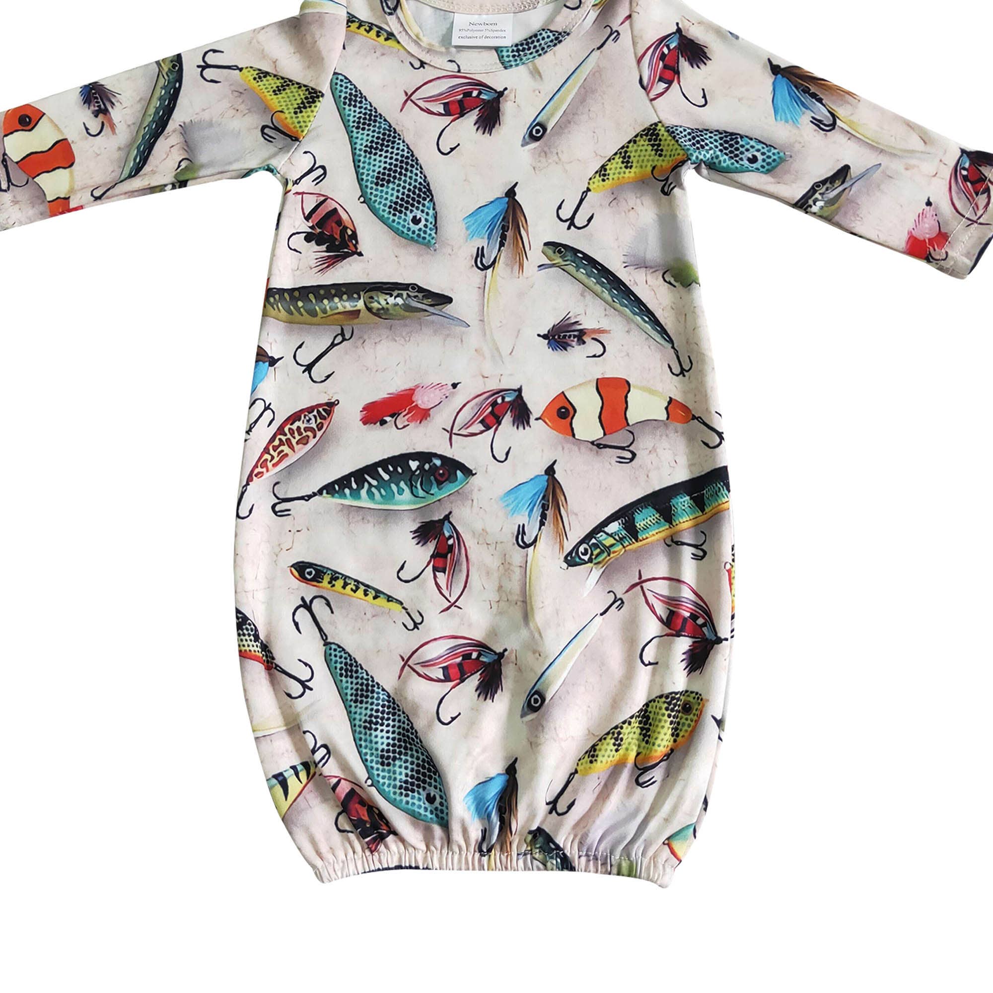 Aier Wholesale - Wholesale Babygown - Baby - Baby newborn fishing gown4