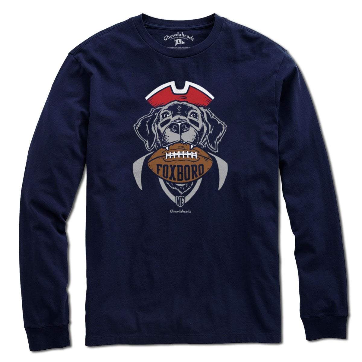 Navy Foxboro Football Dog T-Shirt for wholesale on Faire2