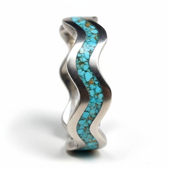 Titanium Clamshell-design, Turkos för wholesale av Natural Evolution Design