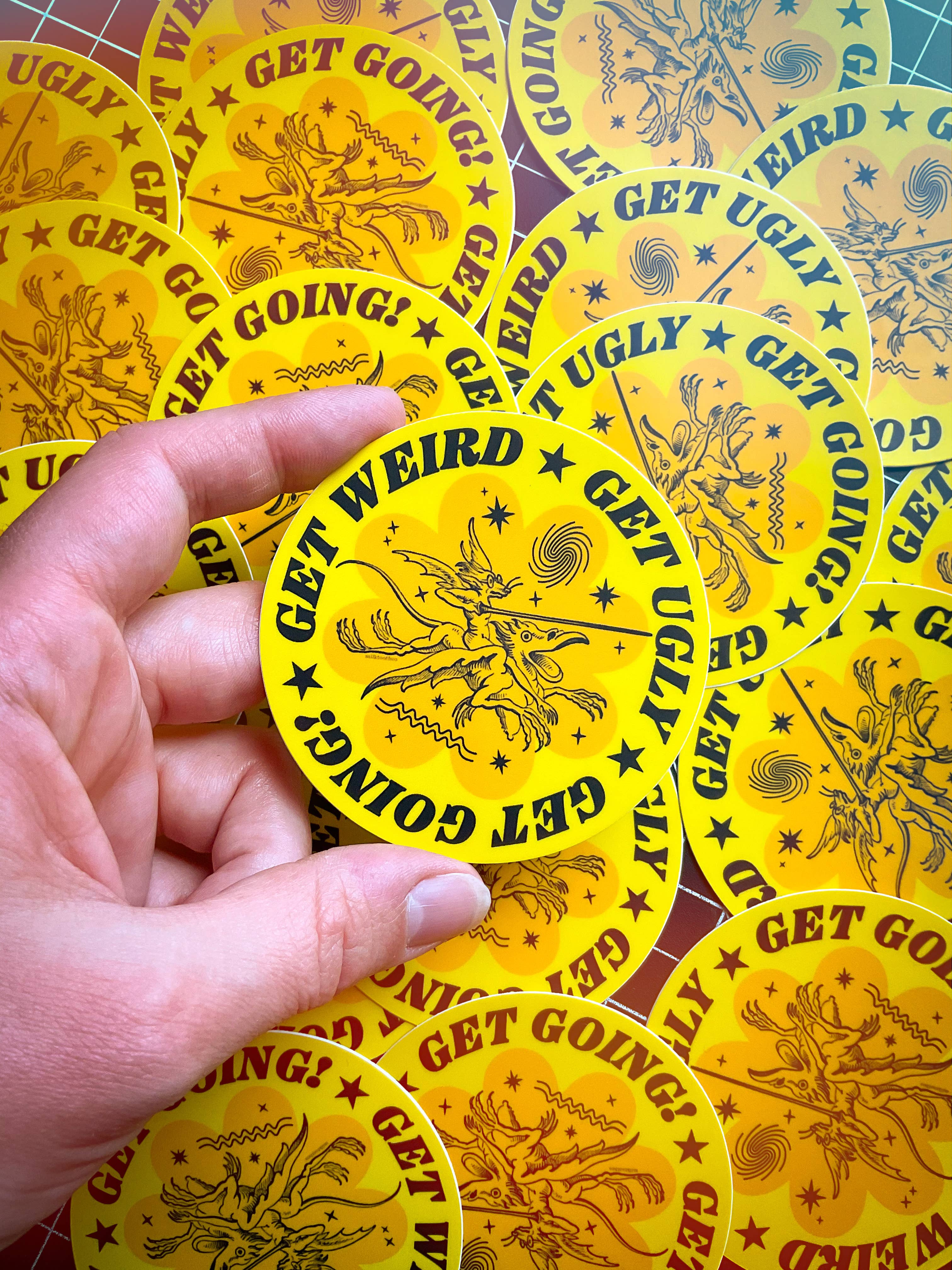 Milktooth Co - Wholesale Sticker - Get Weird! Sticker1