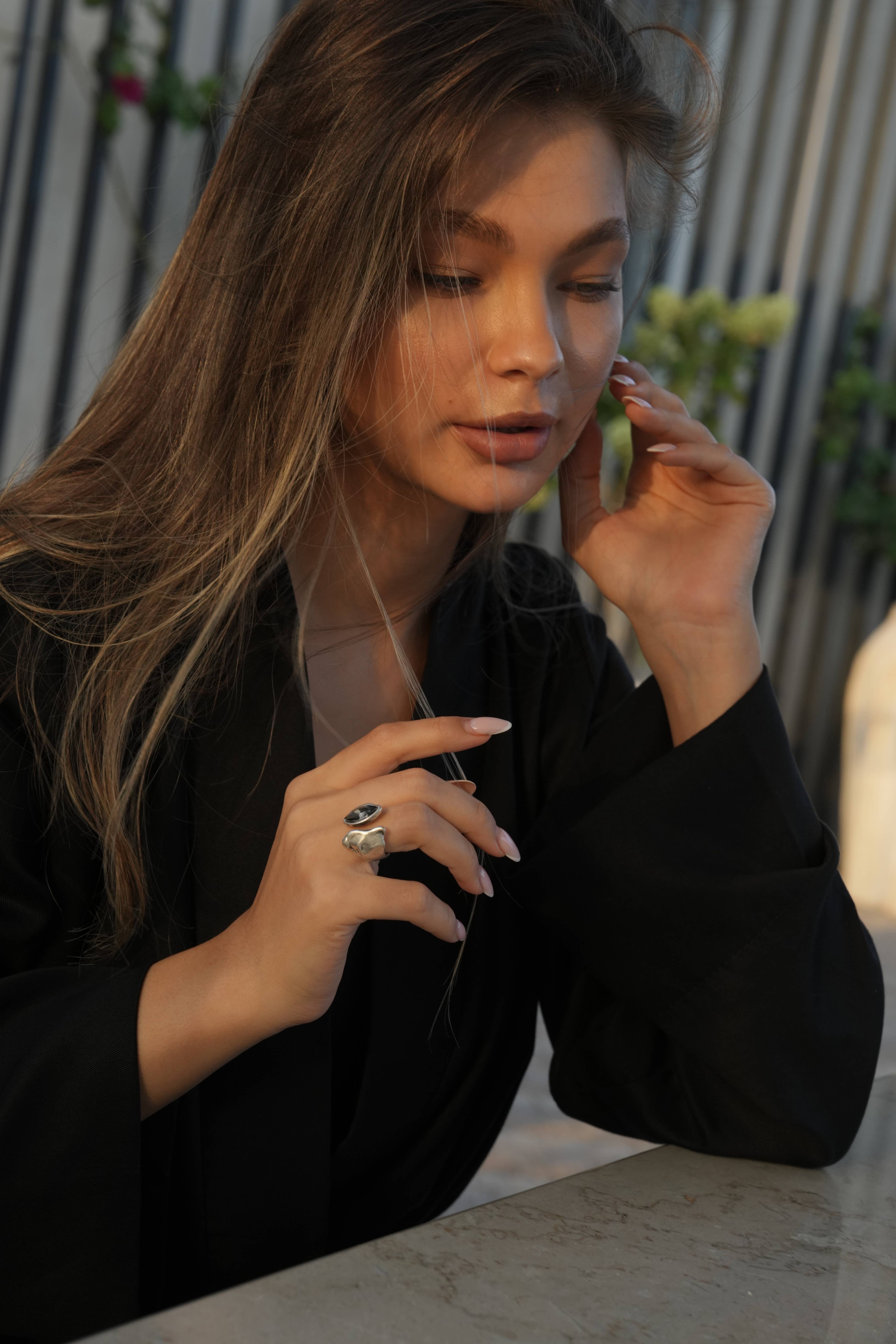 Chanour - Wholesale Cocktail/Statement Ring - Handmade Crystal Brass Ring - 68343