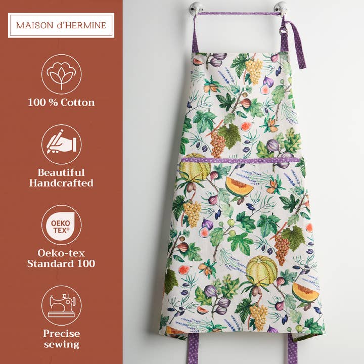 Maison d'Hermine - Design in Every Thread - Wholesale Apron - Apron 100% Cotton - Everyday Cooking - Cavaillon1