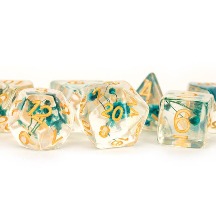 FanRoll by Metallic Dice Games - Wholesale Dice - NEW 13 Inclusion Dice Resin: Penguin, Koala, Dinosaur9