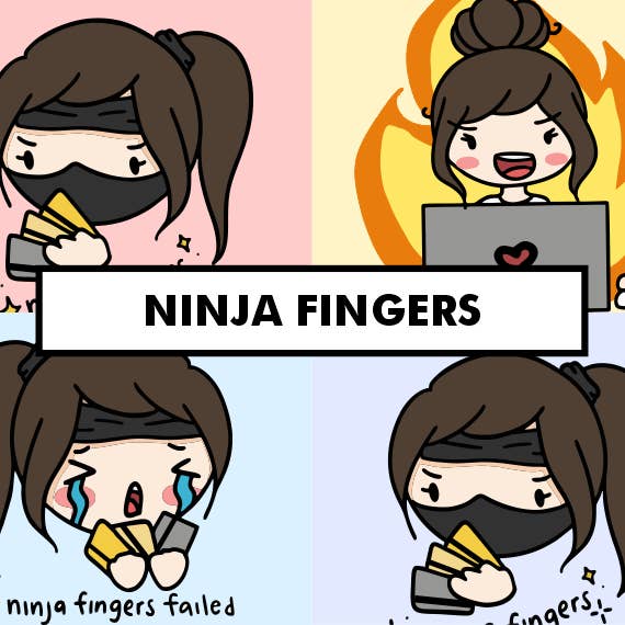 Ninja Fingers for wholesale by Stickies by C&S
