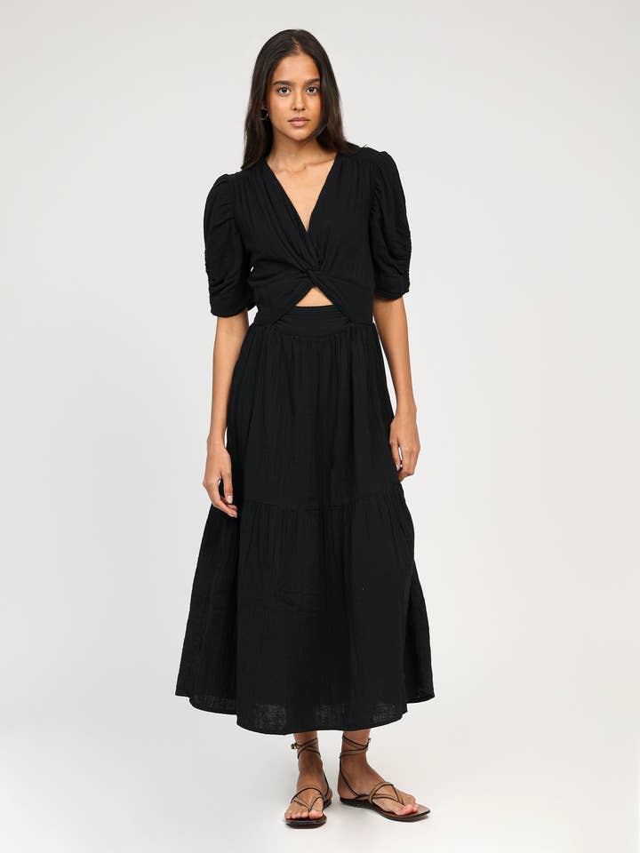 ODOUMA MIDI DRESS black for wholesale by An'ge