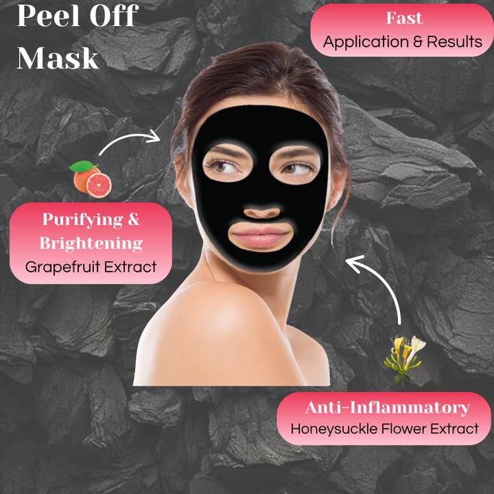 Mediatic Labs - Vente Masque pour le visage - Masque Noir Peel-Off Visage2