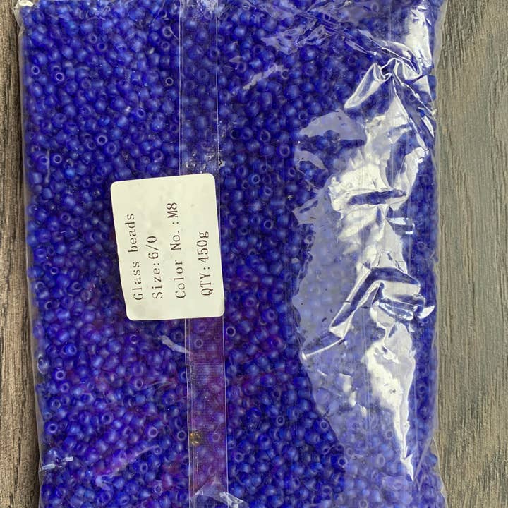 MaddieMayShop - Wholesale Beads - 6/0 Seed Beads, Seed Beads Bulk, Frost Glass Beads 450 Grams26