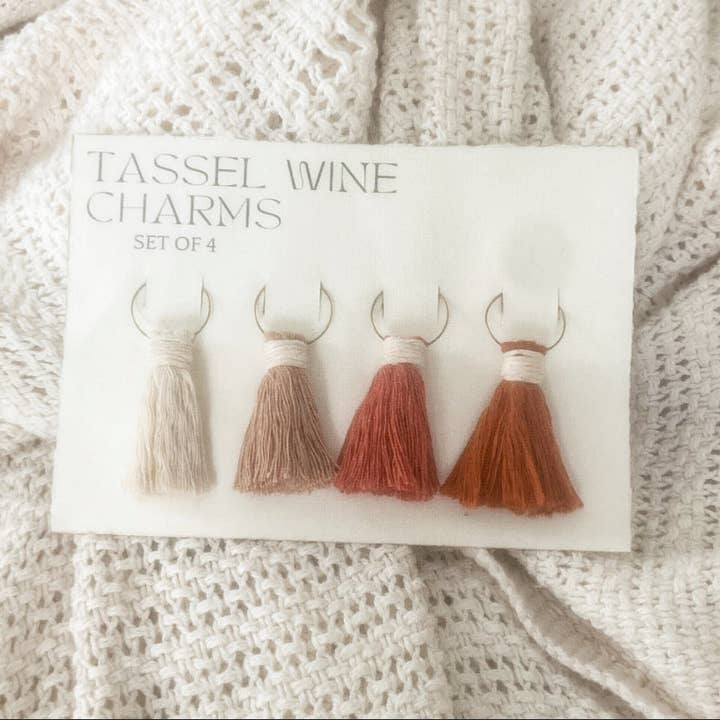 Rustic and Gypsy - Wholesale Wine Charm - Tassel Wine Charms1