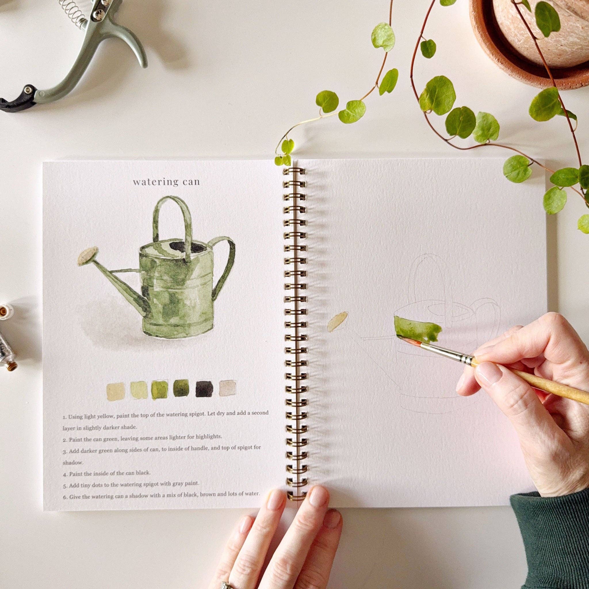 emily lex studio - Wholesale Sketchbook/Sketchpad - garden watercolor workbook6