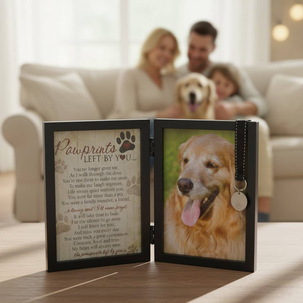The Grandparent Gift Co. Inc. - Wholesale Picture Frame - Pawprints Left By You Pet Memorial Frame for  Dog 60701