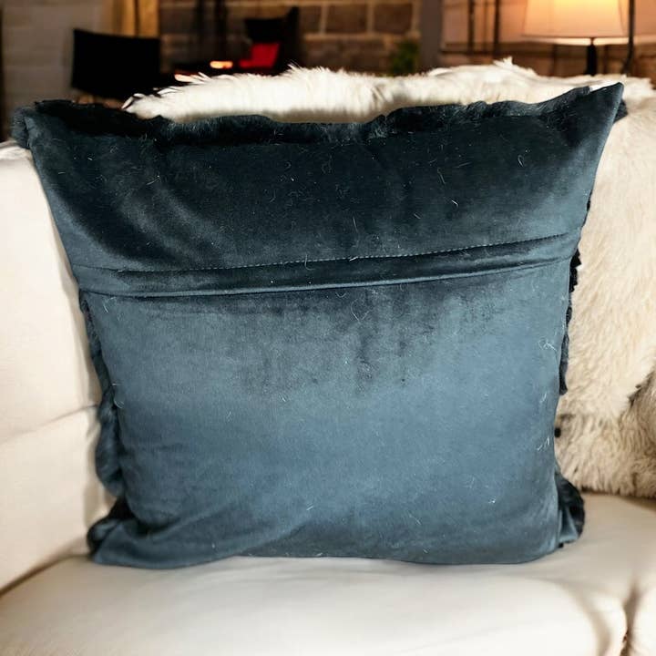 Western Linens - Wholesale Throw/Decorative Pillow - 18" Black Rabbit Pillow 2