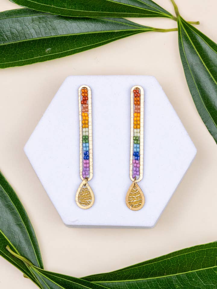 Iris Bar Earrings for wholesale by Mountain Maiden Co.