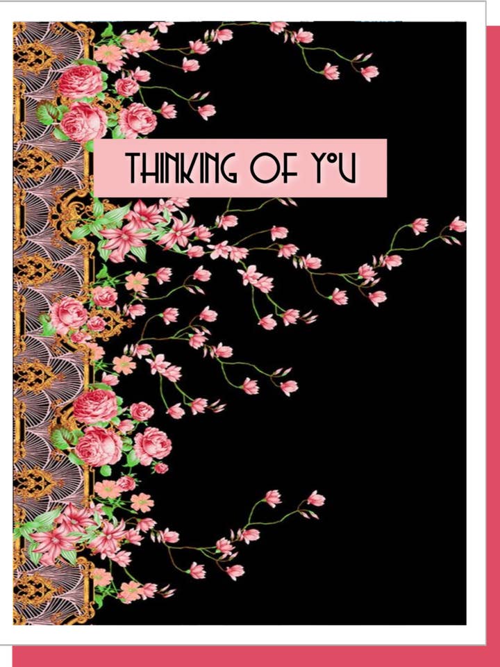 Thinking Of You Card for wholesale by Ümlaut Brooklyn
