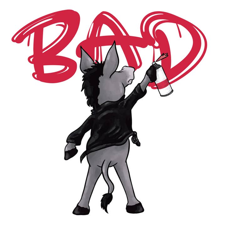 Bad Ass Sticker 6 Coun for wholesale by Cow Crack Wholesale