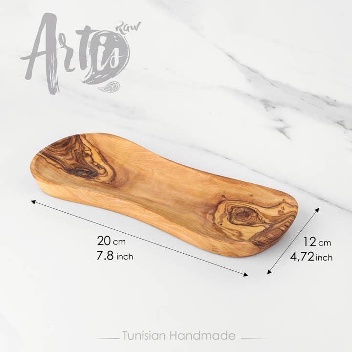 Krafts GmbH Olive Wood - Wholesale Butter Dish - Olive Wood Butter Dish – Rustic, Handcrafted2