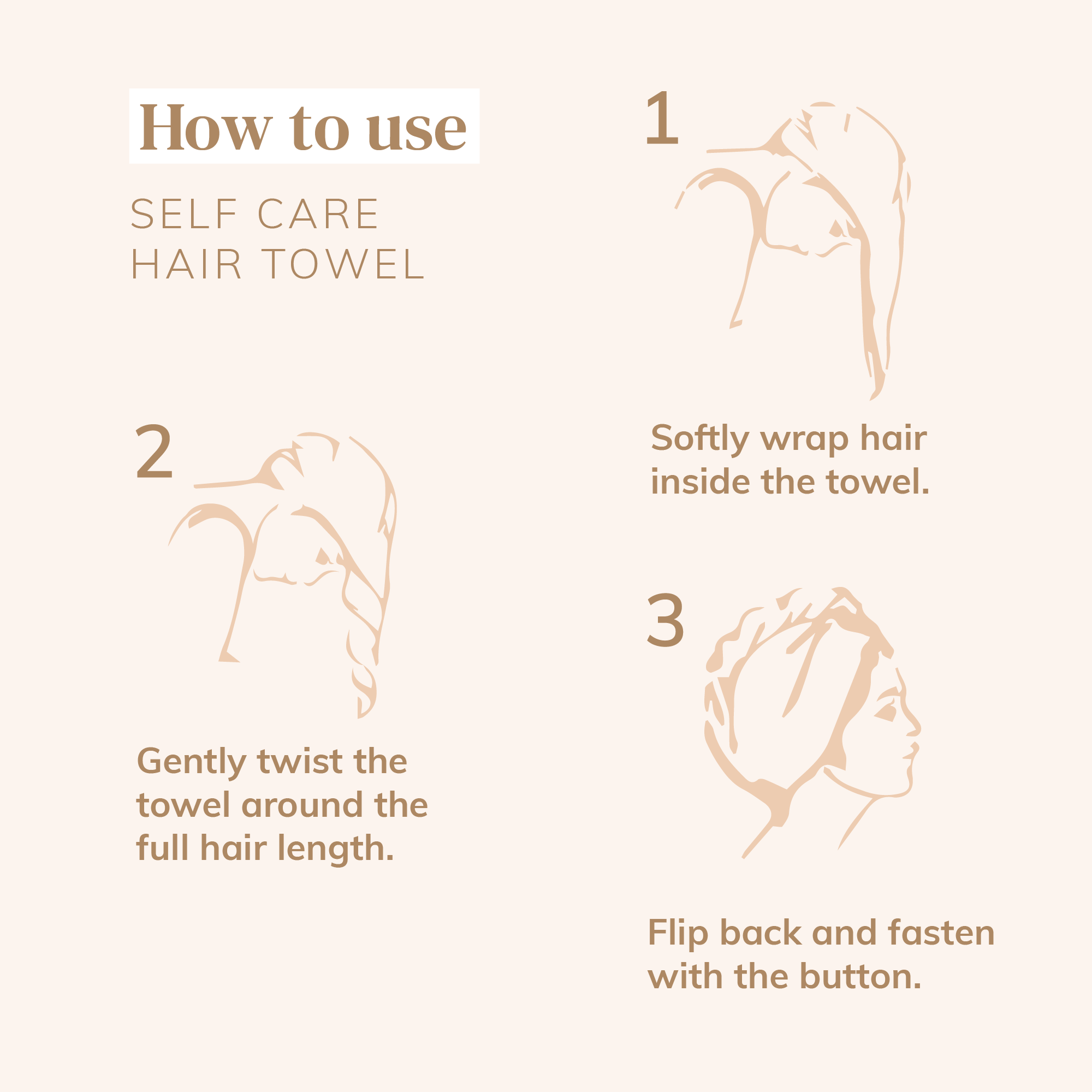 Abyssian - Wholesale Hair Towel/Wrap - Self-care Hair Towel - Microfiber, Recycled Material2