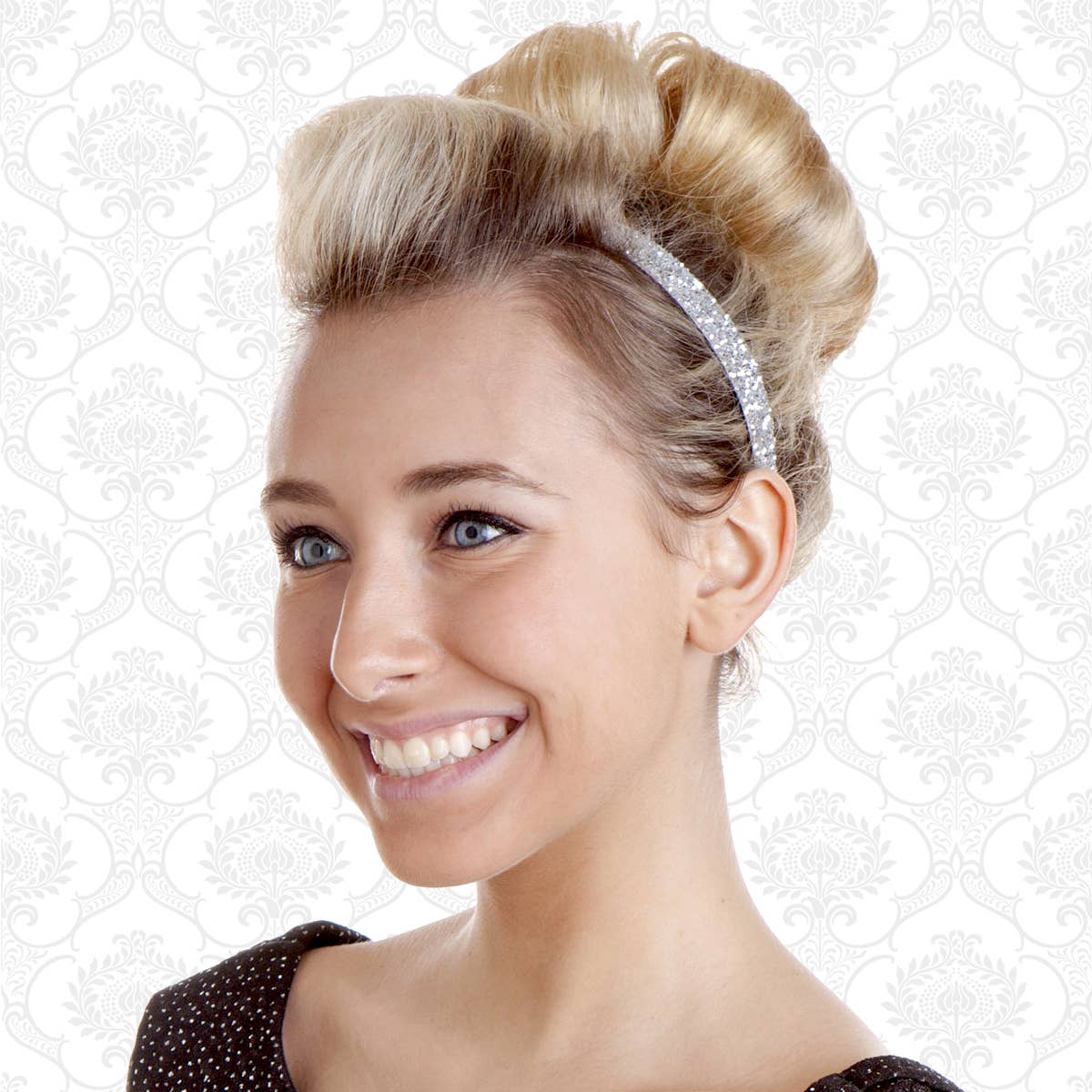 Hipsy - Wholesale Fashion Headband - Women's - Hipsy Adjustable No Slip Skinny Bling Glitter Headband2