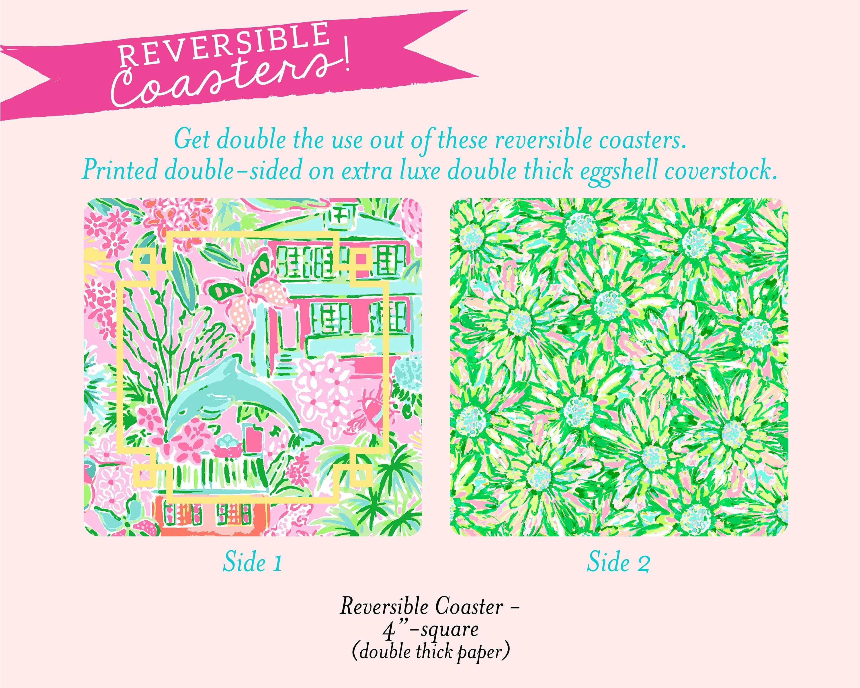 billet-doux - Wholesale Disposable Placemat - Watercolor Charleston & Green Daisy Print Placemat Pad3