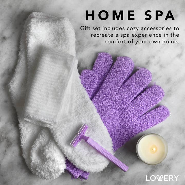 Lovery - Wholesale Bath & Body Set - Handmade Bath Gift Set, French Lavender Spa Gift Box, 18pcs