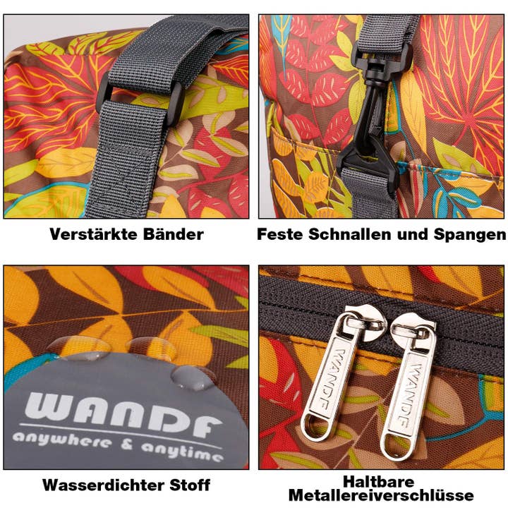wandf - Wholesale Weekender Bag - Unisex - 40L Travel Duffel Bag Nylon Carry on Weekender Overnight12
