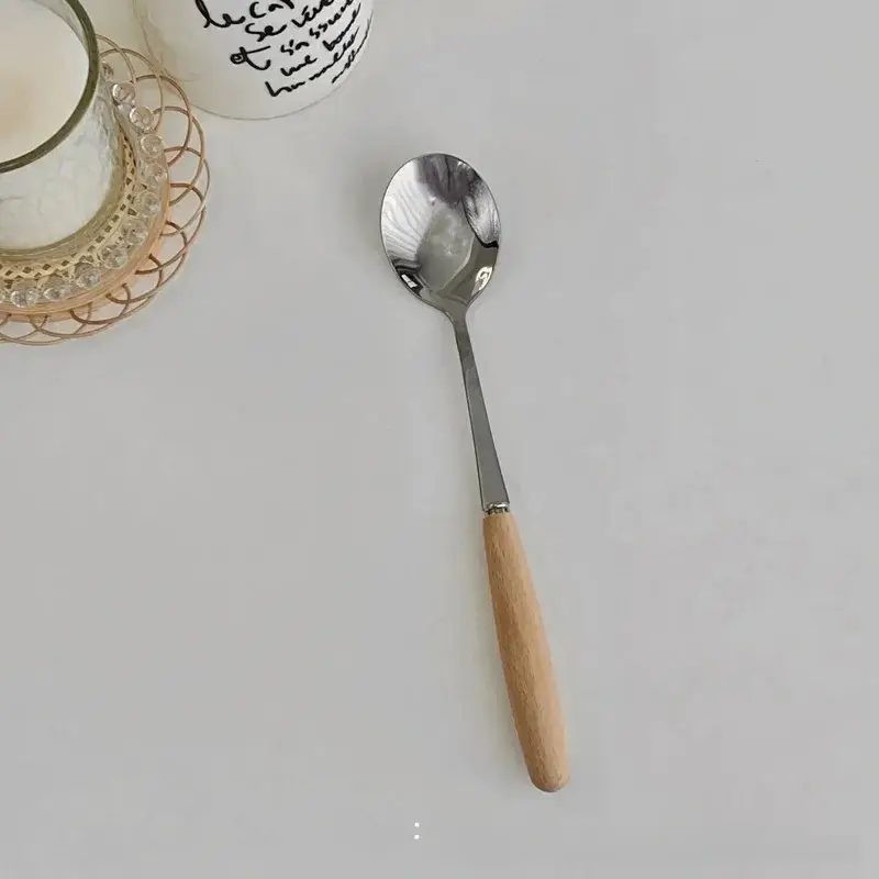 Otterware - Wholesale Cutlery set - Natural Wood Handle Stainless Steel Flatware Set1