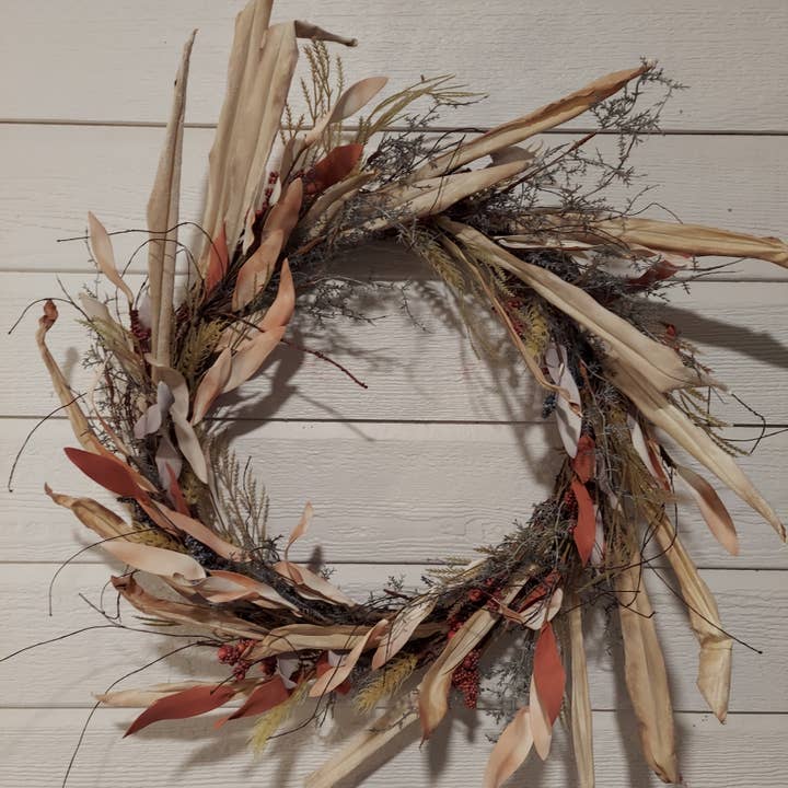 An Array of Wreaths, LLC - Wholesale Wreath - Country Grass and Wheat Fall Wreath