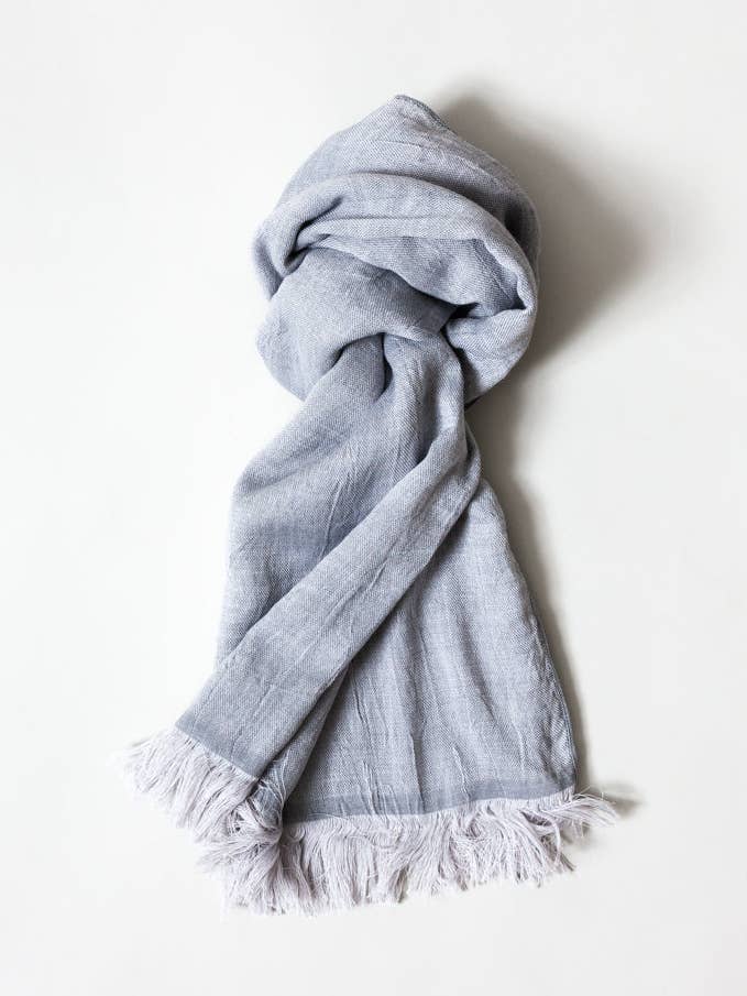 Sciarpa in misto cotone e lana Haolu - Peltro per la vendita all'ingrosso da parte di Morihata International Ltd. Co.