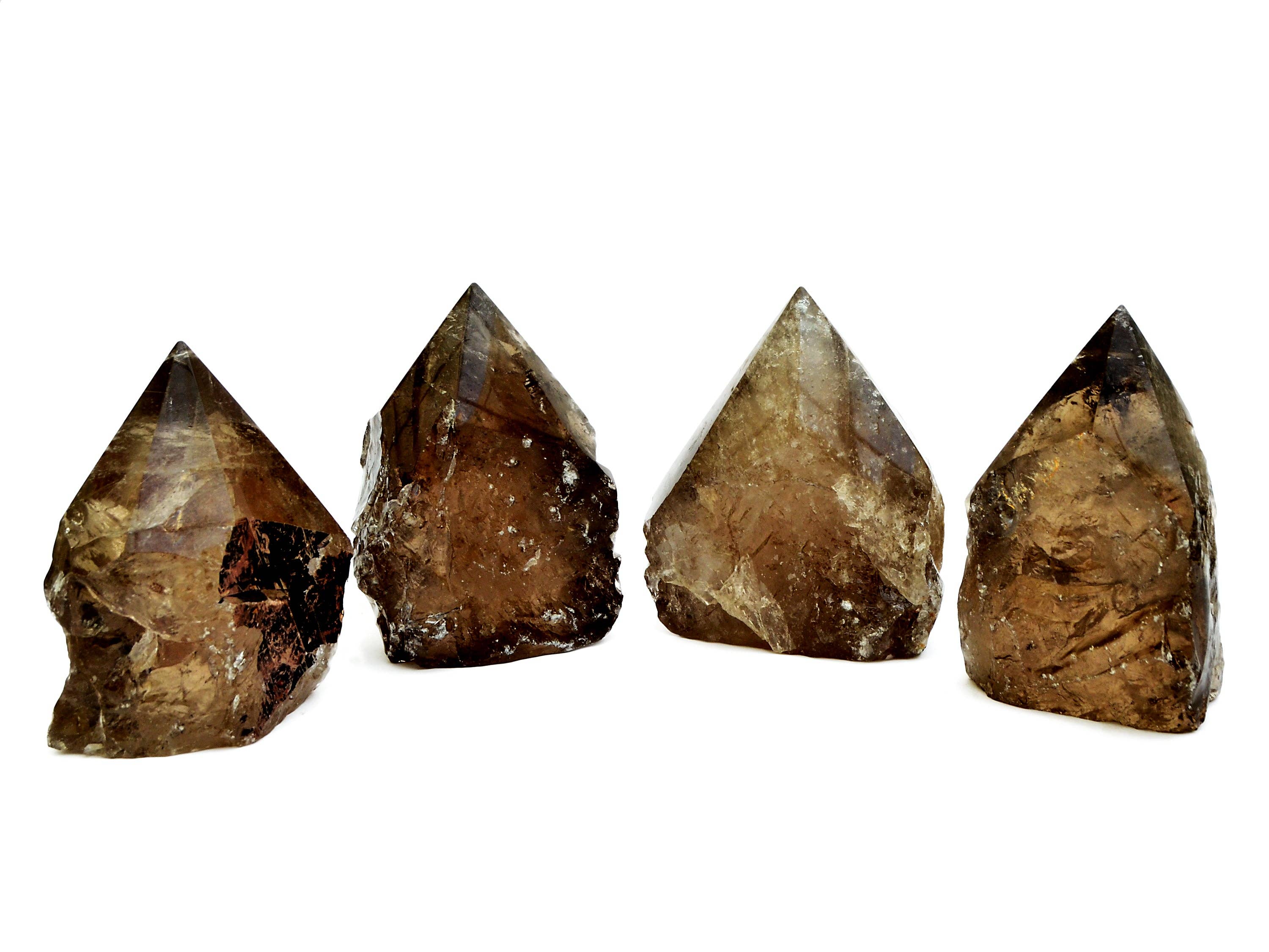 Kaia & Crystals - Wholesale Spiritual Stone/Crystal - Smoky Quartz Semi Polished Point (Brazil) - (200g - 450g) Extra Quality0