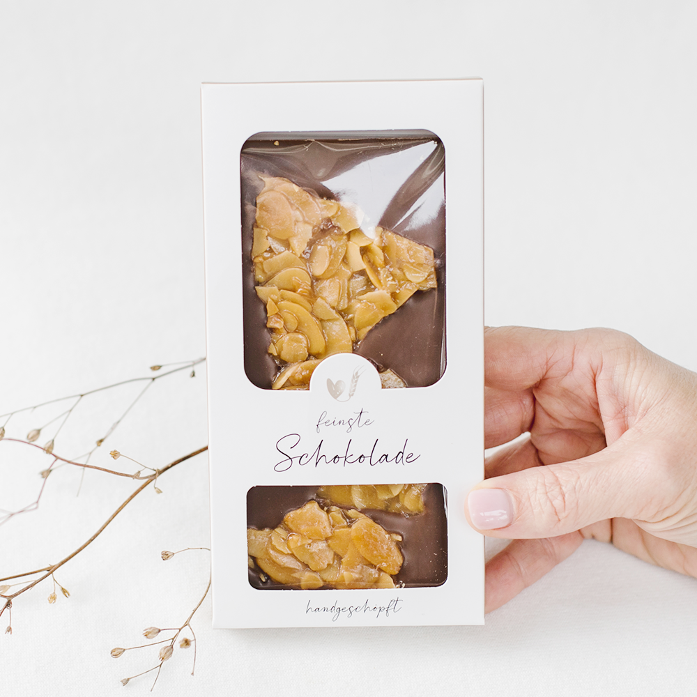 Bake Affair GmbH – Engroshandel Chokolade – Mælk chokolade med Florentiner1