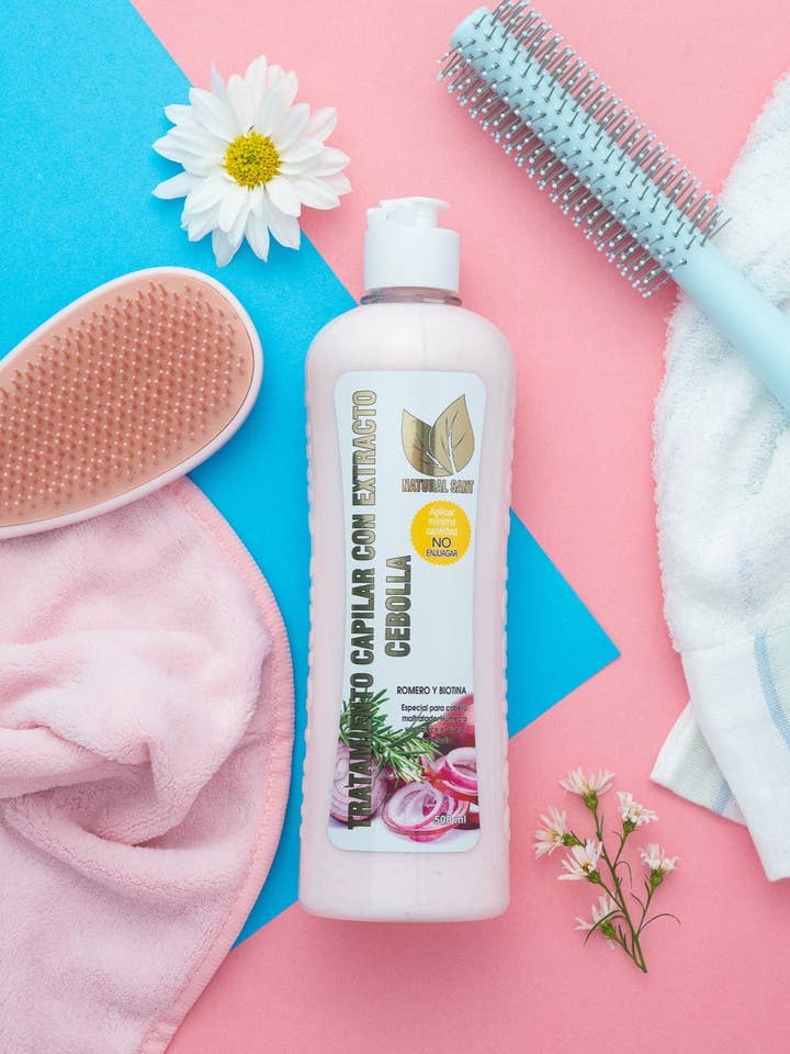LEAVE-IN haarbehandeling met ui, rozemarijn en biotine 16,9 oz voor wholesale door Natural Sant