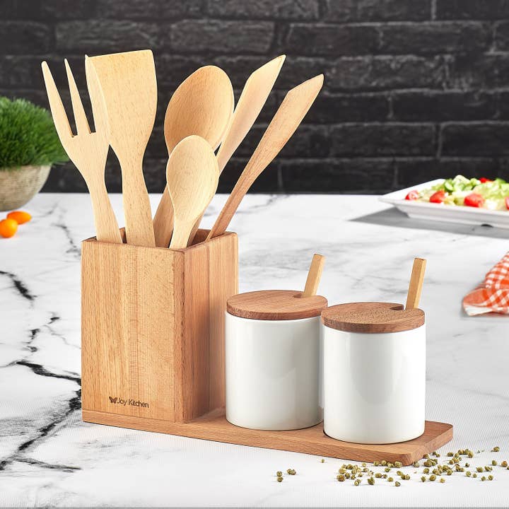 Joy Kitchen - Wholesale Kitchen Storage/Organizer - Porseleinen bekers met keukengerei en houder1