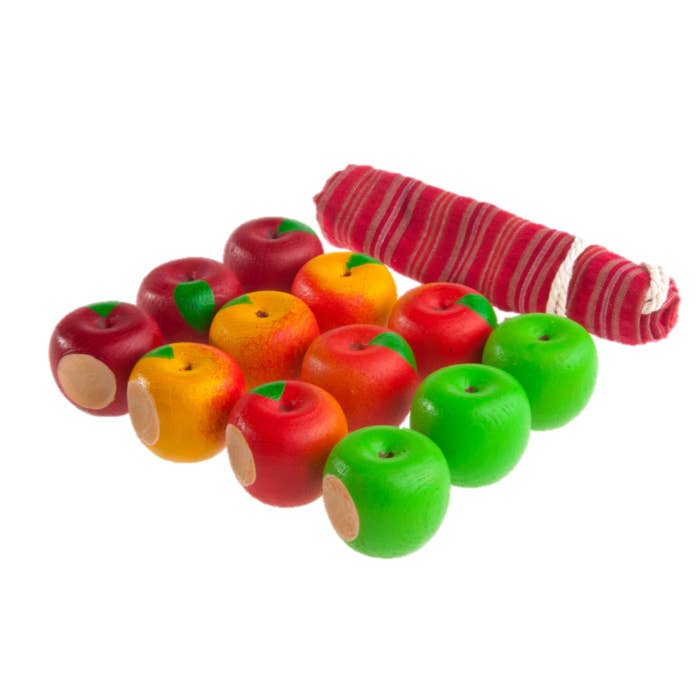 Educational Apples Counting Set12 - Set 4 Colors With a Bag for wholesale by PoppyBabyCo