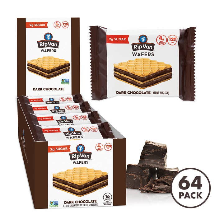 Rip Van - Wholesale Cookie - Keto Friendly & Vegan Dark Chocolate Wafer