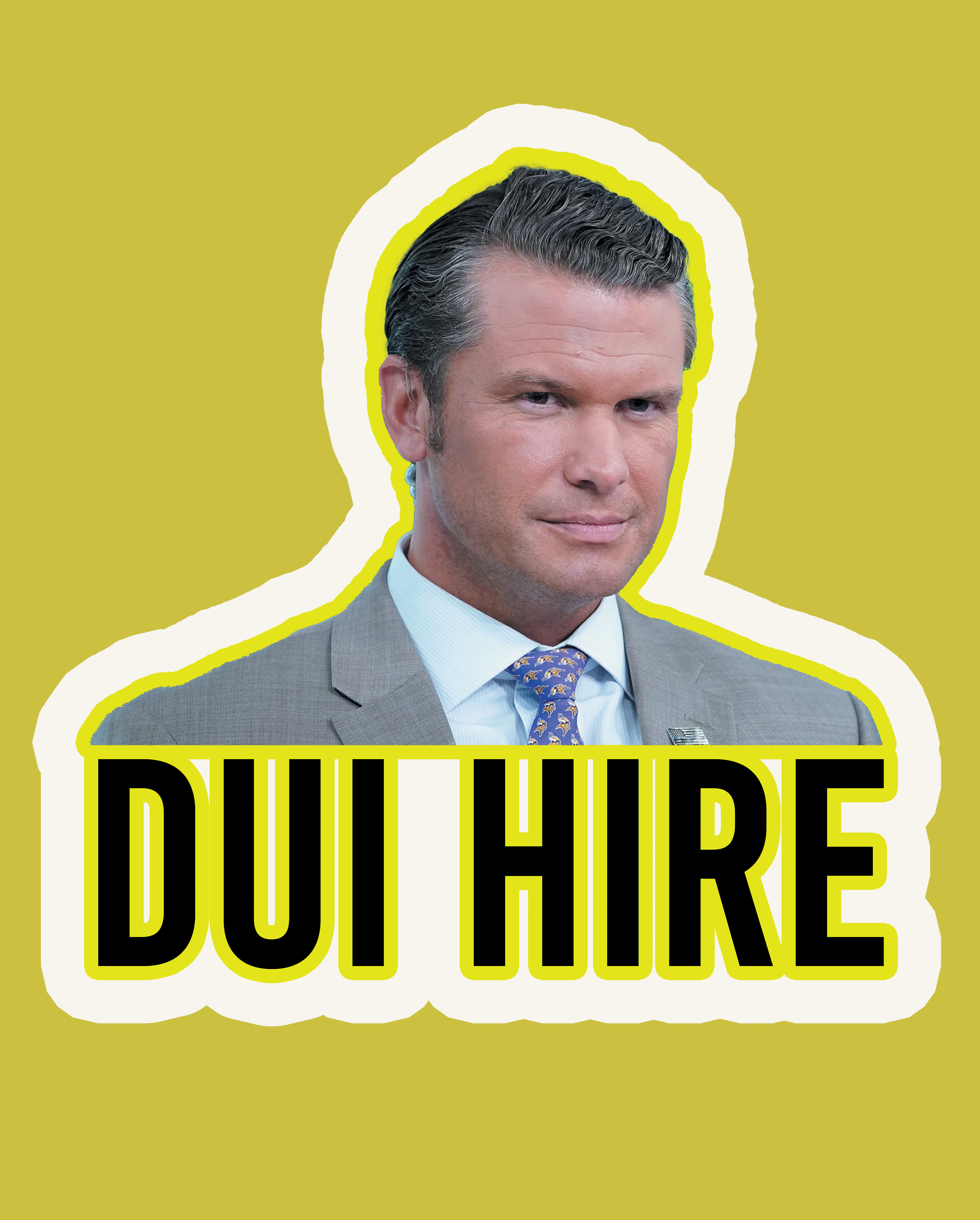 Kennidi Co. - Wholesale Phone & Laptop Stickers - DUI Hire Pete Hegseth Sticker0